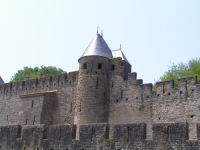 Carcassonne - 51 - Tour du Trauquet & Escalier descendant a la poterne de la Tour de la Peyre